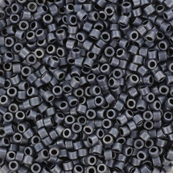 Miyuki delica's 11/0 - (matte gunmetal 301) - Uniq Perler - 114358