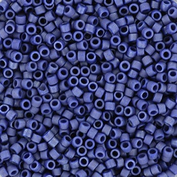 Miyuki delica's 11/0 - metallic matte royal blue 377 - Uniq Perler - 115938