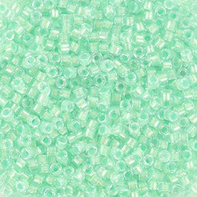 Miyuki delica's 11/0 - (mint pearl lined glacier blue 1707) - Uniq Perler - 114341