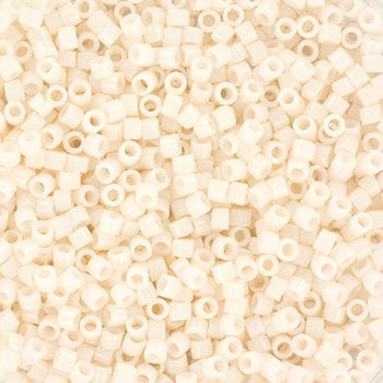 Miyuki delica's 11/0 - opaque bisque white 1490 - 1 - Uniq Perler - 1490114