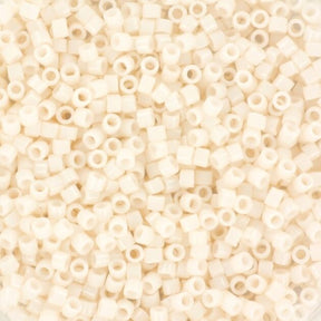 Miyuki delica's 11/0 - opaque white Glazed 1490 - Uniq Perler - 115993