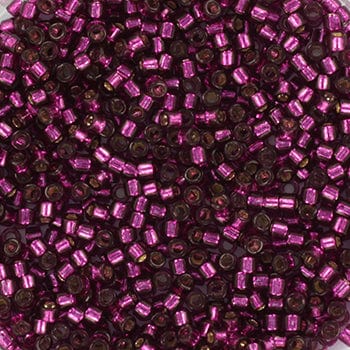 Miyuki delica's 11/0 - silverlined dyed raspberry 1342 - Uniq Perler - 115940