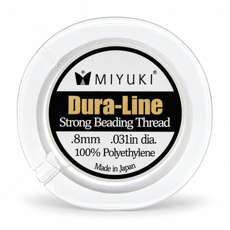Miyuki Dura-Line Tråd – Hvid (0,15mm) - Uniq Perler - 13830