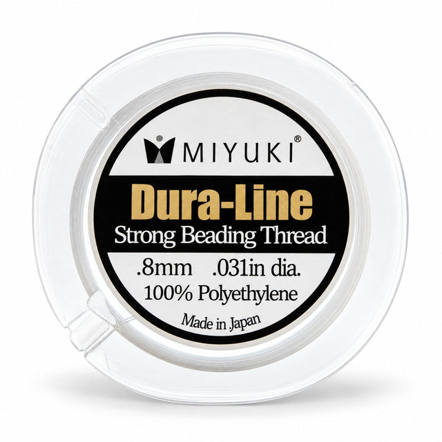 Miyuki Dura-Line Tråd – Hvid (0,15mm) - Uniq Perler - 13830