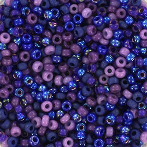 Miyuki Rocailles Pärlor 11/0 (Purple blues mix92) - Uniq Perler - 