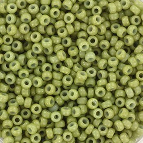 Miyuki Rocailles Beads - (Duracoat opaque dyed fennel 4473) - Uniq Perler - 
