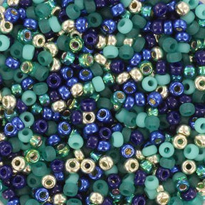 Miyuki Rocailles Beads – Emerald Enchanted Mix150 (11/0) - Uniq Perler - 