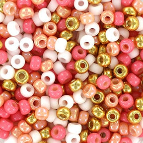 Miyuki Rocailles Perlen, MIX 100, Holiday Pink, 8/0 - Uniq Perler - 11865 - 4