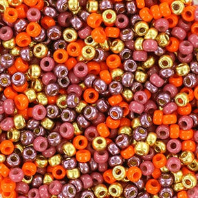 Miyuki Rocailles Perlen, MIX 136, African Glow, 11/0 - Uniq Perler - 125694