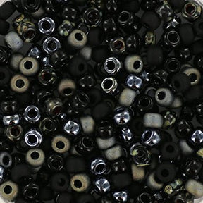 Miyuki Rocailles Beads – Mysterious Darkness Mix102 (8/0) - Uniq Perler - 