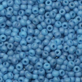 Miyuki Rocailles Beads, (Opaque matte luster pale denim 2074) - Uniq Perler - 