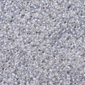 Miyuki Rocailles Perler, RR 0001, Silver Lined Crystal, 11/0 - Uniq Perler - 1111490007