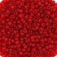 Miyuki Rocailles Perler - RR 141F, transparant matte ruby, 11/0 - Uniq Perler - 