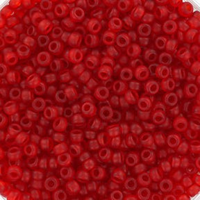 Miyuki Rocailles Perlen - RR 141F, transparent matt Rubin, 11/0 - Uniq Perler - 
