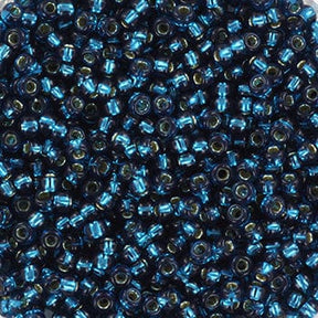 Miyuki Rocailles Perlen, RR 1425, Silverlined Gefärbter Blauer Zirkon, 11/0 - Uniq Perler - 7353820