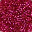 Miyuki Rocailles Perler, RR 1436, Silverlined Dyed Raspberry, 11/0 - Uniq Perler - 777333