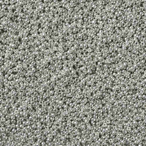 Miyuki Rocailles Perlen, RR 181, Galvanized Silber, 8/0 - Uniq Perler - 114843