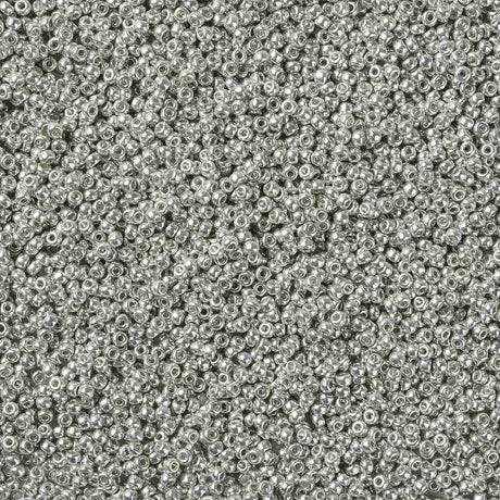 Miyuki Rocailles Perler, RR 181, Galvanized Silver, 8/0 - Uniq Perler - 114843