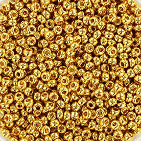 Miyuki Rocailles Beads, RR 191L, 24K Gold Plated, (11/0) - Uniq Perler - 113346