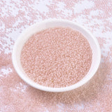 Miyuki Rocailles Perler, RR 1934, Semi - Frosted Baby Pink Lined Crystal, 11/0 - Uniq Perler - 768845