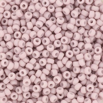 Miyuki Rocailles Perler – RR 2025 - 1, Opaque Matte Light Mauve (11/0) - Uniq Perler - 11-2025-1-125