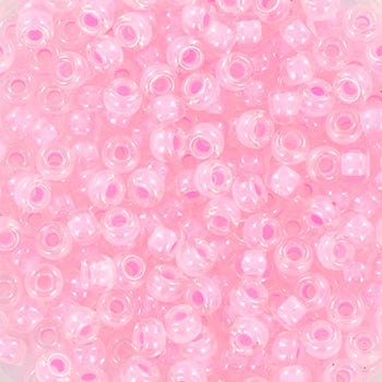 Miyuki Rocailles Perler, RR 207, Pink Lined Crystal, 11/0 - Uniq Perler - 112041