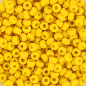 Miyuki Rocailles Perler – RR 2311, Opaque Matte Canary (8/0) - Uniq Perler - 8-2311-125