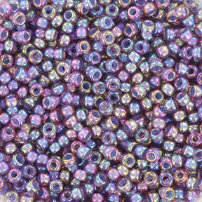 Miyuki Rocailles Beads - RR 360, light amethyst lined ab, 11/0 - Uniq Perler - 