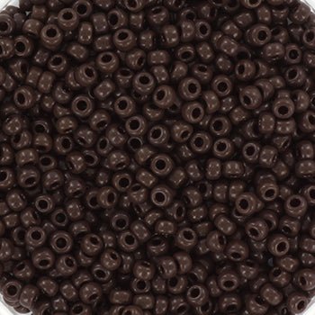 Miyuki Rocailles Perler - RR 409, opaque chocolate, 11/0 - Uniq Perler - 