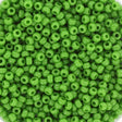Miyuki Rocailles Perler, RR 411, Opaque Green, 11/0 - Uniq Perler - 12777000