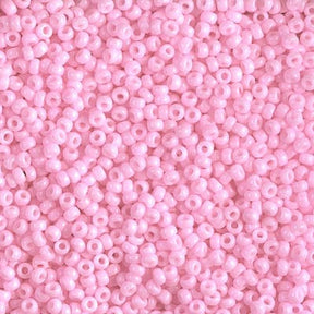 Miyuki Rocailles Beads, RR 415, Opaque Dyed Cotton Candy Pink, 11/0 - Uniq Perler - 112043