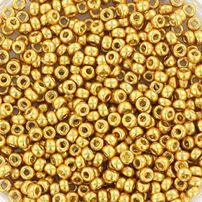 Miyuki Rocailles Perler – RR 4202, Duracoat Galvanized Gold (11/0) - Uniq Perler - 11-4202-250