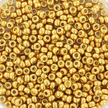 Miyuki Rocailles Perler – RR 4202, Duracoat Galvanized Gold (11/0) - Uniq Perler - 11-4202-250