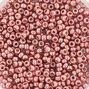 Miyuki Rocailles Perler, RR 4209, Duracoat Galvanized Mørk Korall, 11/0 - Uniq Perler - 967845