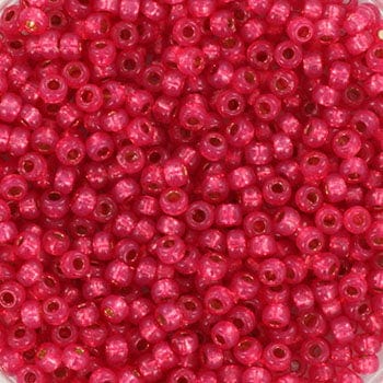 Miyuki Rocailles Perler, RR 4239, Duracoat Silverlined Dyed Flamingo, 11/0 - Uniq Perler - 0254916