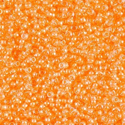 Miyuki Rocailles Perler, RR 4298, Luminous Soft Orange, 11/0 - Uniq Perler - 1277735