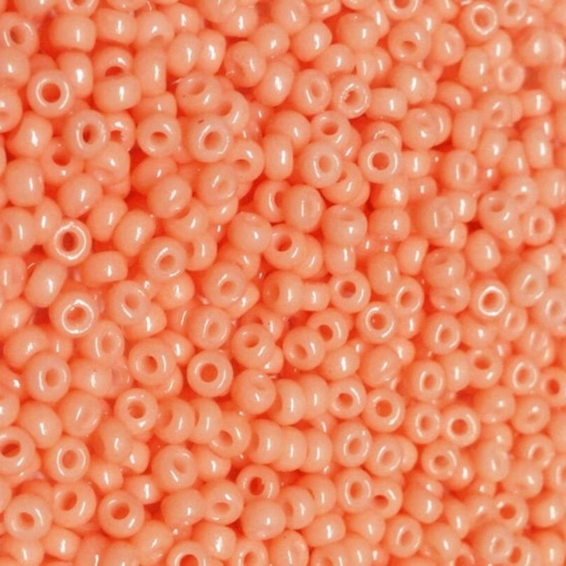 Miyuki Rocailles Perler, RR 4461, Duracoat Opaque Tea Rose, 8/0 - Uniq Perler - 77776329