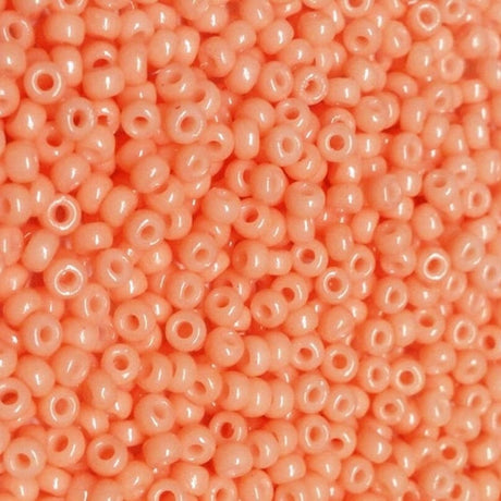 Miyuki Rocailles Perler, RR 4461, Duracoat Opaque Tea Rose, 8/0 - Uniq Perler - 77776329