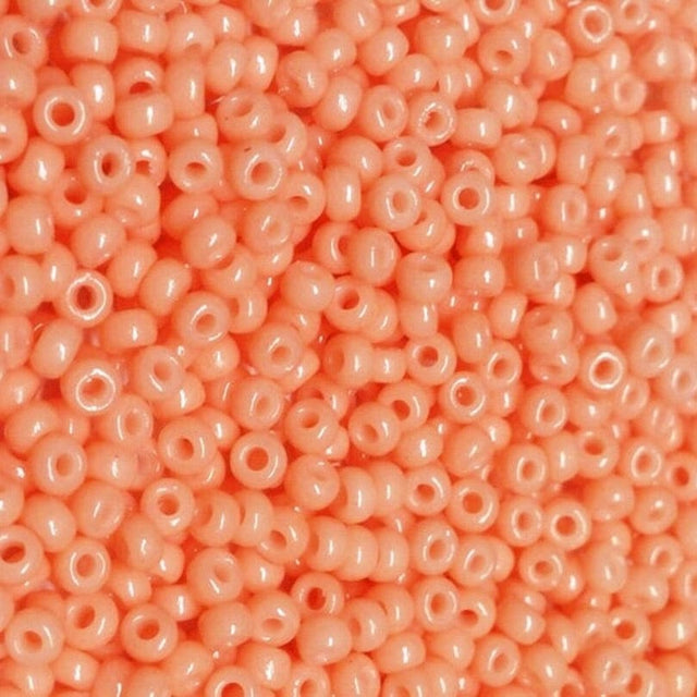 Miyuki Rocailles Perler, RR 4461, Duracoat Opaque Tea Rose, 8/0 - Uniq Perler - 77776329