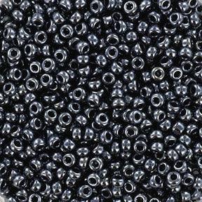 Miyuki Rocailles Beads, RR 451, Metallic Gunmetal, 11/0 - Uniq Perler - 642602