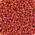 Miyuki Rocailles Perler, RR 4695, Opaque Glazed Frosted Rainbow Cardinal, 11/0 - Uniq Perler - 92741077