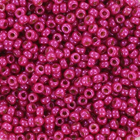Miyuki Rocailles Perler – RR 4845, Opaque Dyed Fuchsia (11/0) - Uniq Perler - 11-4845-125