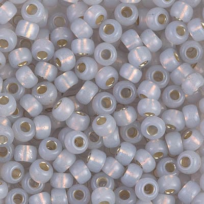 Miyuki Rocailles Perler, RR 576, Silverlined Alabaster Dyed Smokey Opal, 11/0 - Uniq Perler - 112048