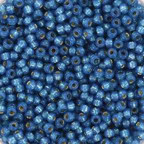 Miyuki Rocailles Perler, RR 648, Dyed Denim Blue Silverlined Alabaster, 11/0 - Uniq Perler - 049469