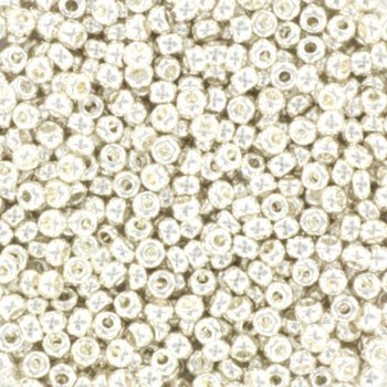 Miyuki Rocailles Perler, (RR 961, Bright Sterling Plated, 11/0) - Uniq Perler - 