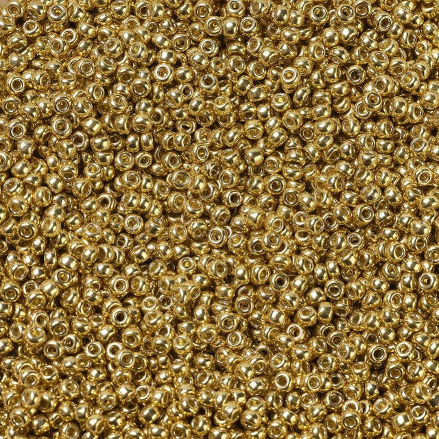 Miyuki Rocallies, 11/0, (RR - 4202) Duracoat Galvanized Gold - Uniq Perler - 116033