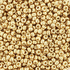 Miyuki Rocallies Pärlor 11/0 (Duracoat galvanized champagne 4204) - Uniq Perler - 