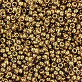 Miyuki Rocallies Pärlor 15/0 (Duracoat galvanized champagne 4204) - Uniq Perler - 
