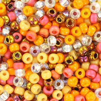 Miyuki Rocallies Perler, Mix 107 - Wild Fire, 8/0 - Uniq Perler - 115607