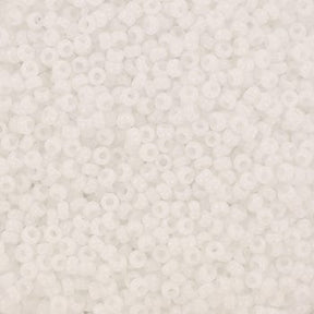 Miyuki Rocallies seed beads 15/0 - (Opaque vit 402) - Uniq Perler - 154025